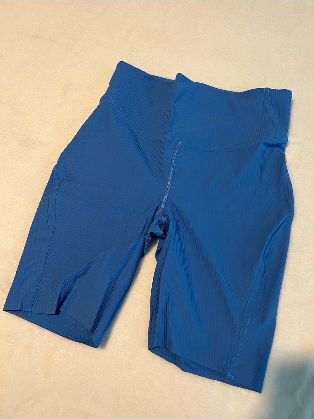 Blue biker shorts